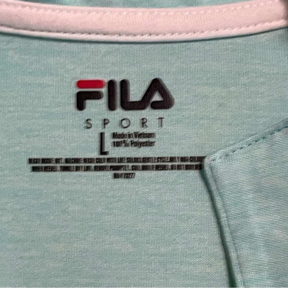 Fila Sport Golf Polo Women's Lg - mint blue green - Picture 4 of 5